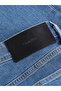 Men's Denim Fabric Regular Waist Straight Model Navy Blue Jeans - 6