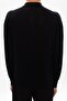 Men's Brand Logo Long Sleeve Slim Fit Black Sweater - 3