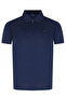Men's Polo Collar Regular Fit Cotton Short Sleeve Navy Blue Polo Collar T-Shirt - 3