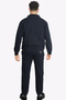 Men's Brand Logo Zippered Comfortable Cut Navy Blue Sports Tracksuit Set - 3