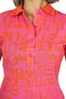 Women's Shirt Collar Relaxed Fit Yellow Dress - 4