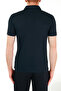 Men's Brand Logo Basic Crew Neck Short Sleeve Navy Blue T-Shirt - 5
