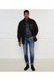 Men's Woven Shirt Collar Long Sleeve Casual Black Shirt - 2