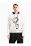 Men's Brand Logo Long Sleeve Casual White Sweatshirt