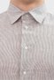 Men's Long Sleeve Regular Shirt Collar Casual Brown Shirt E31CM0 F1312-440 - 3