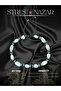 Certified Moonstone and Hematite Natural Stone Bracelet - Stress & Evil Eye & Emotional Balance