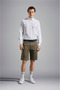 Men's Cotton Shirt with Collar, Long Sleeves, Button Closure, White Shirt - 2