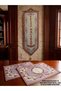 Christmas Flower Silvery Jacquard Woven Tapetry Decorative American Service of 2 34*42 - 6