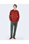Men's Polo Collar Long Sleeve Casual Orange Polo Collar T-Shirt - 4