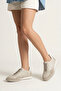 , Women's Genuine Leather Daily Sneakers 1611022Z2743 Beige - 2