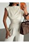 Padded Asymmetrical Modal Suit - Stone - 5