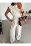 Padded Asymmetrical Modal Suit - Stone - 4