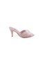 Dowry-Engagement-Henna-Wedding Open Slippers Evening Dress with Rhinestone Buckle and Feather Band - 5