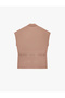 Modal Cupro Fabric Shirt with Cap Sleeves and Waist Tie Detail - 5