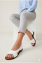 Women's Sandals Open Toe Cross-Strapped Flat Sole Closed Back Casual Summer Comfortable Stylish Shoes - 2