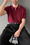 Men's Oversized Brioche Knit Polo Collar T-Shirt - 3