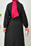 Bat Sleeve Hijab Dress 2239 - Black - 4