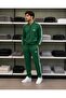Men's summer/seasonal 2-thread combed cotton wide-leg green tracksuit set
