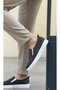 BA0339 Laceless Velvet Gray White Sole Casual Men's Shoes - 3