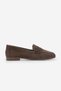 Women's Genuine Leather Loafer Casual Shoes Rosme Brown Suede - 3
