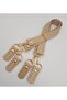 Bag Accessory Real Leather 55 cm Misu Model Double Handle Raw Color Light Gold Metal - 3