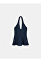 10787 Halter Neck Peplum Knitwear Blouse - 6