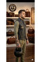 Clup Style Vintage Detailed Genuine Leather Biker Vest - 2