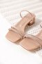 Women's Thick Heeled Nude Slippers Tr20My14D - 4