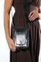 Belena Silver Patterned Women's Crossbody Bag