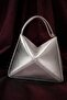 Envelope Foldable Detailed Silver Hanging Bag with Strap