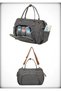 Gray 2-Piece Set Mother Baby Care Shoulder and Hand Bag & Mother Baby Backpack - 4