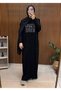 Women's Combed Cotton Vorteks Dress Stone Design Dress Prayer Dress Hijab Dress Code: Js26Penye001 - 6
