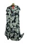 New Season Women's Summer Picasso Viscose Low-Sleeve Dress - 3