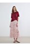 تنورة شيفون مطوية منقوشة بخصر مطاطي من LCW Modest