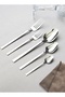 Lug Ga Nature Dessert Spoon Set of 6 - High Quality 18/10 Stainless Steel - 2