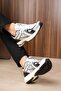 Unisex Sneaker Daily White Black Comfortable Sole Sports Shoes - 3