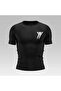 Comporession Dar / Slim Crew Neck T-Shirt Black Unisex Youth - 5