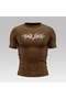 Savage Compression Tight / Slim Crew Neck T-Shirt Brown Unisex Youth - 3