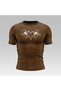 Heart Spider Compression Narrow / Slim Heart Collar T-Shirt Brown Unisex Youth - 3