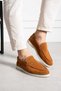 Alviono Shoes Summer Season Suede Tan Loafer Men's Shoes
