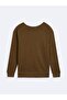 Reglan Sleeve Basic Green Sweatshirt - 2