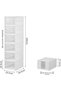 6-Compartment Portable Organizer Cabinet Multi-Purpose Folding Shoe Rack with Lid - 2