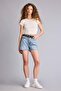 Fitted Crew Neck Ribbed Short Sleeve Basic T-Shirt E0288Ax26Sp
