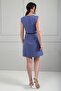 Women's Self-Tied Slit Detailed Double Crepe Short Dress - 4