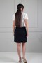 Women's Pleated Detailed Corseted Short Skirt - 4