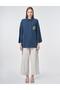 Bead Embroidered Modal Tunic Dark Navy Blue - 3
