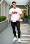 Unisex 100% Cotton Oversize White Teddy Bear Printed Premium T-Shirt - 6