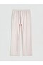 Lcw Vision Women's Elastic Waist Textured Pants - 6