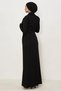 Stone-Detail Satin Evening Dress 50562 - 5