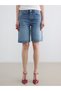 Lcw Jeans High Waist Bermuda Fit Women's Jean Shorts - 2